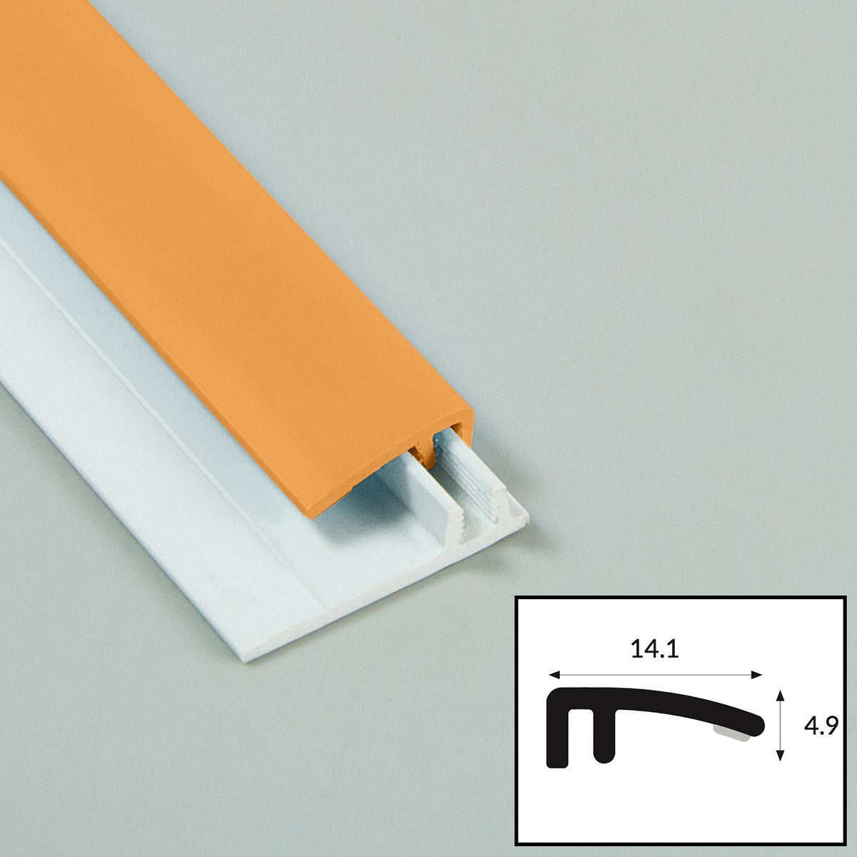 Apricot (Mid-Orange, Satin Finish) Hygienic PVC Cladding Sheet – Simply ...