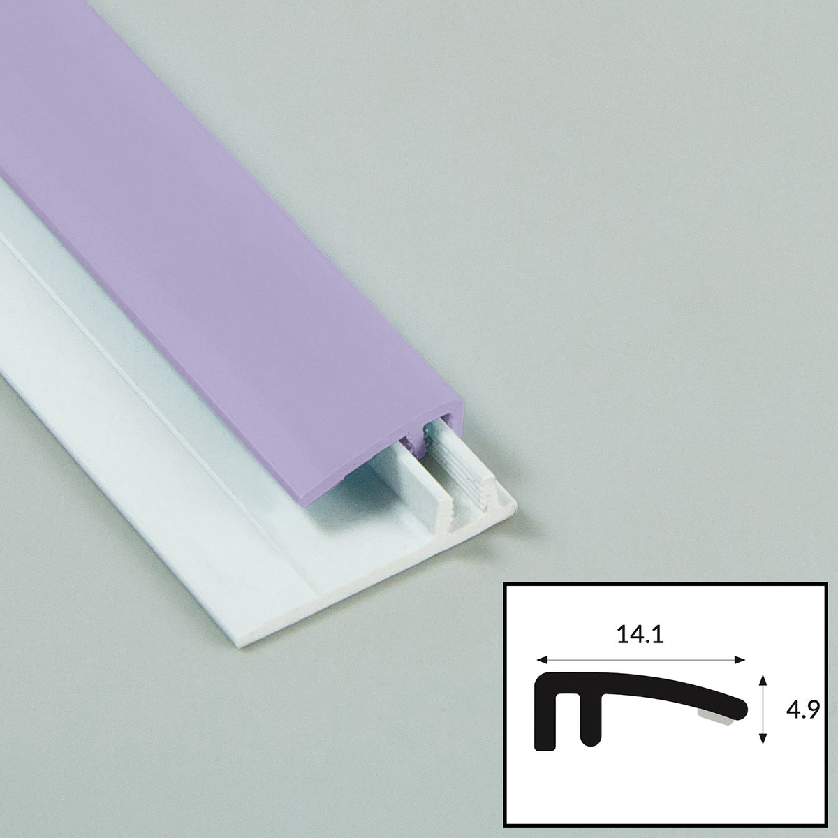 Lavender (Pastel Purple, Satin Finish) Hygienic PVC Cladding Sheet ...