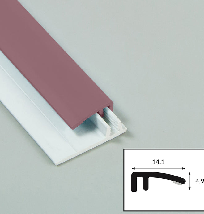 Pink Plastic Cladding Rosewood (Deep Rose Pink, Satin Finish) Hygienic PVC Cladding Sheet ...
