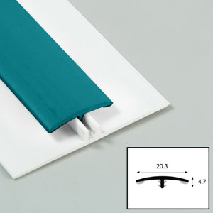 Aqua PVC 2-Part Capping Profile with Satin Finish