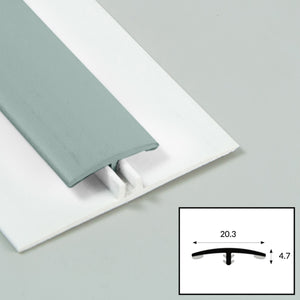 Olive (Sage green) PVC 2-Part Capping Profile with Satin Finish