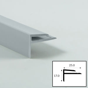 Dove (Grey) PVC External Corner Profile with Satin Finish