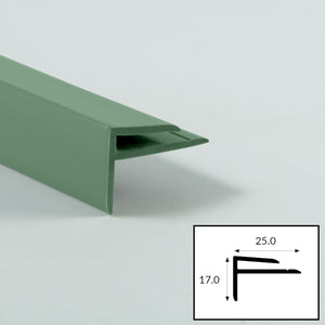 Forest (Green) PVC External Corner Profile with Satin Finish