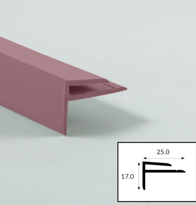 Pink External Cladding Rosewood (Deep Rose Pink, Satin Finish) Hygienic PVC Cladding Sheet ...