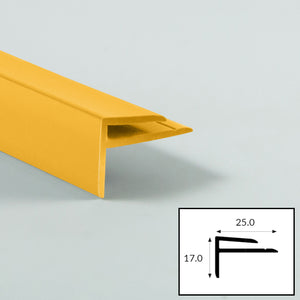 Sunflower (Yellow) PVC External Corner Profile with Satin Finish