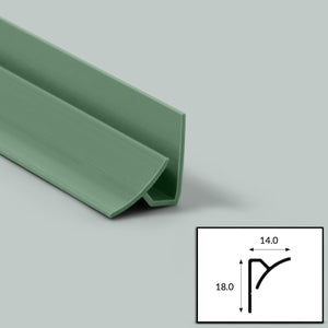 PVC Internal Corner Profile with Satin Finish