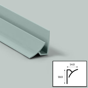 Olive (Sage green) PVC Internal Corner Profile with Satin Finish