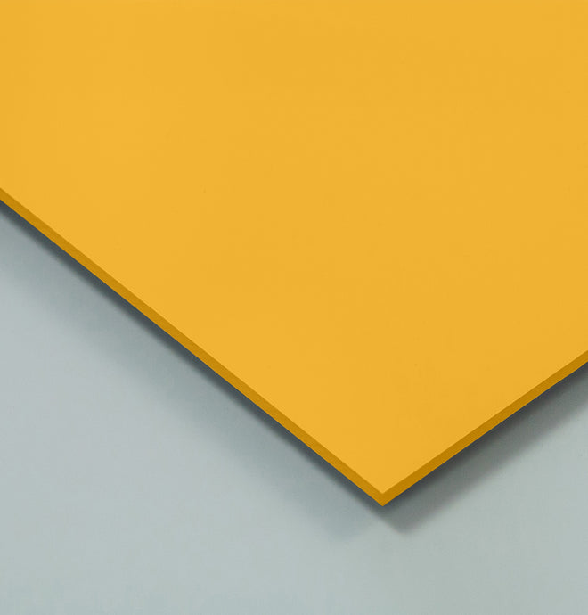 Yellow Box Cladding Sunflower (Golden Yellow, Satin Finish) Hygienic PVC Cladding Sheet ...