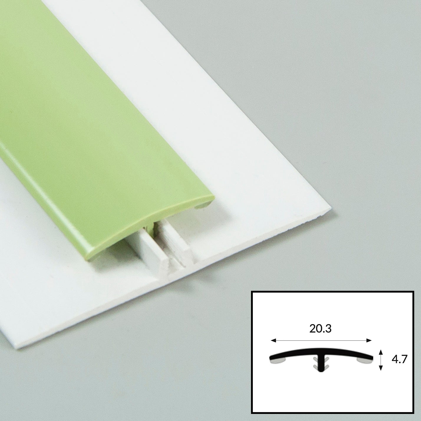 Grape PVC 2-Part Joiner/Division Bar with Satin Finish