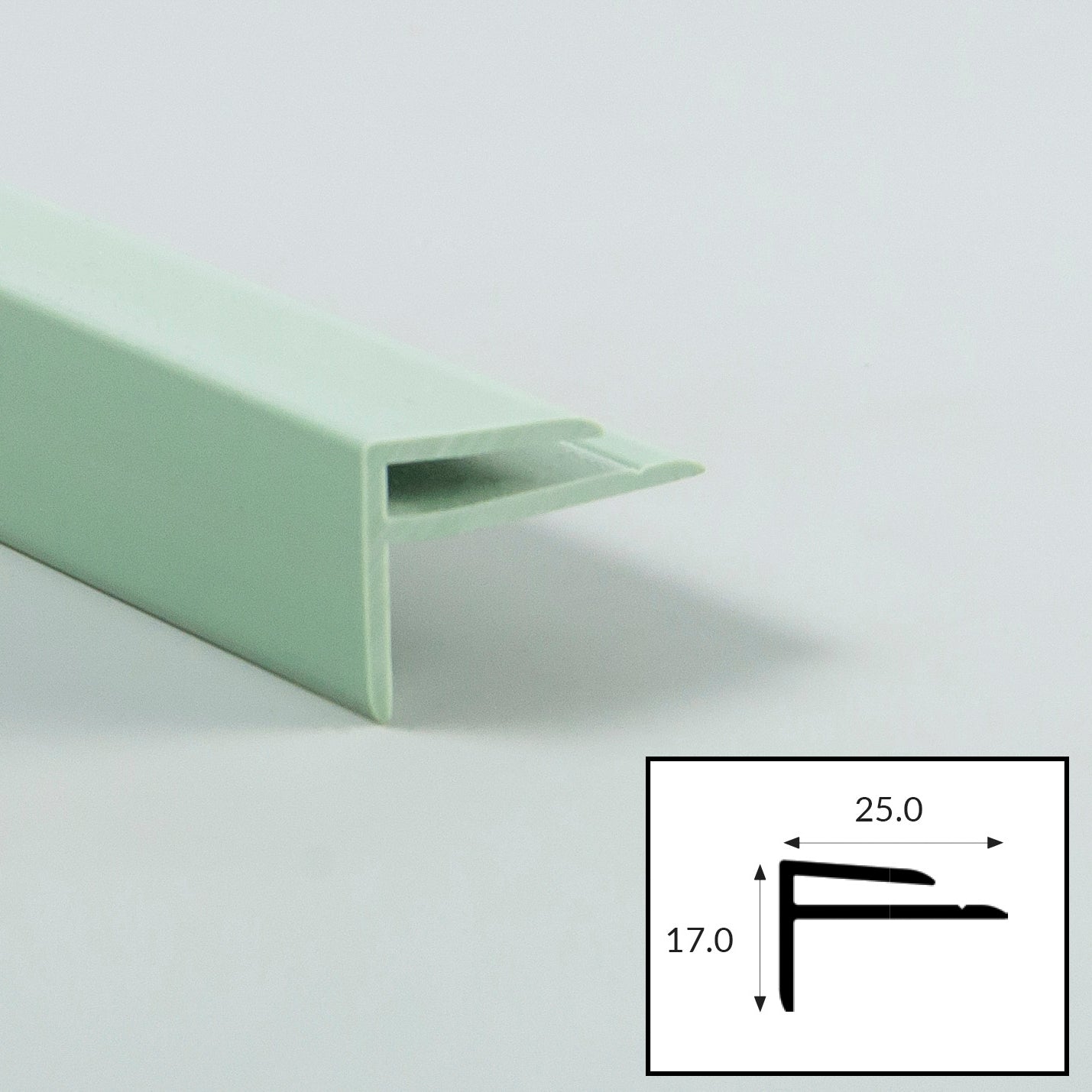 Avocado (Green) PVC External Corner Profile with Satin Finish