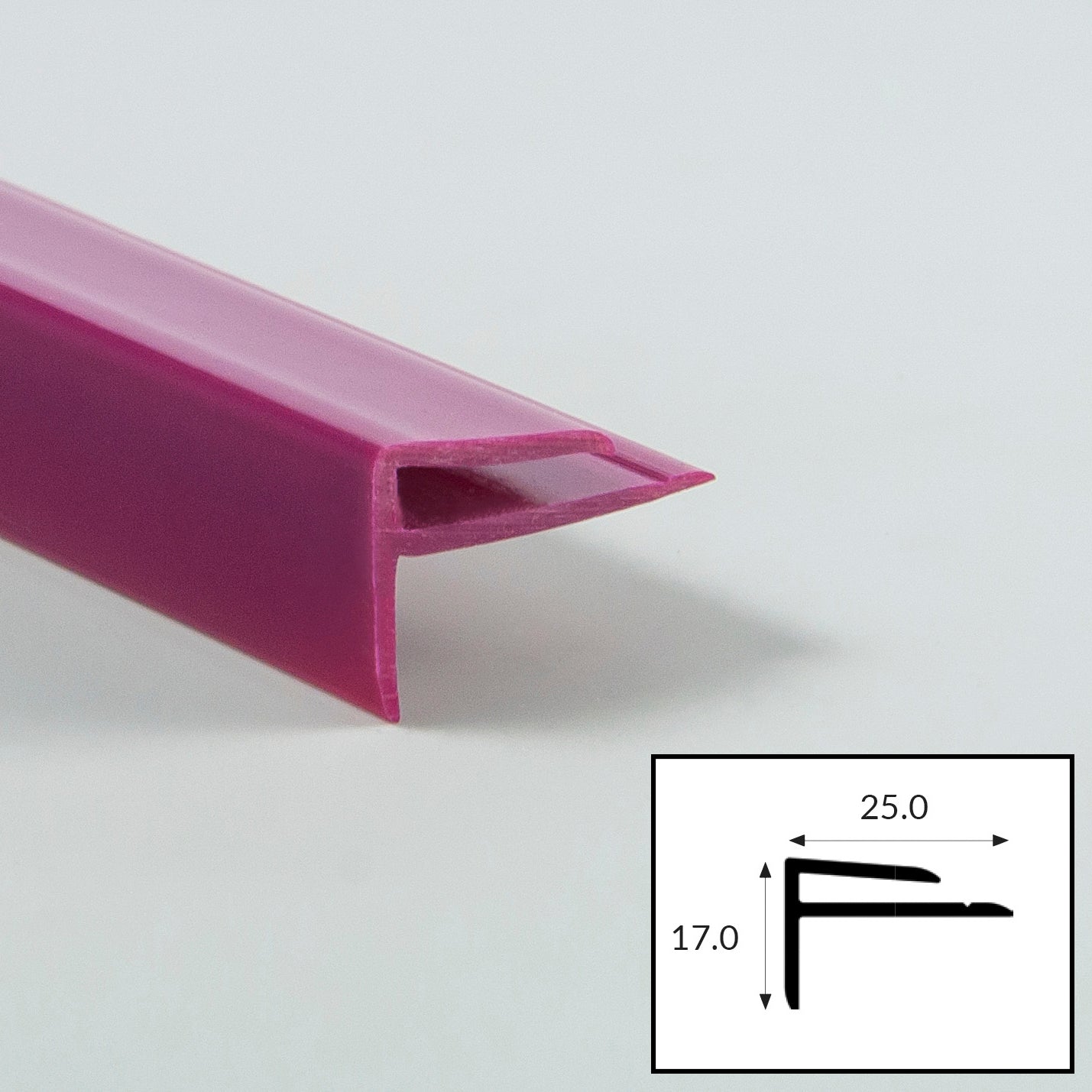 PVC External Corner Profile with Satin Finish