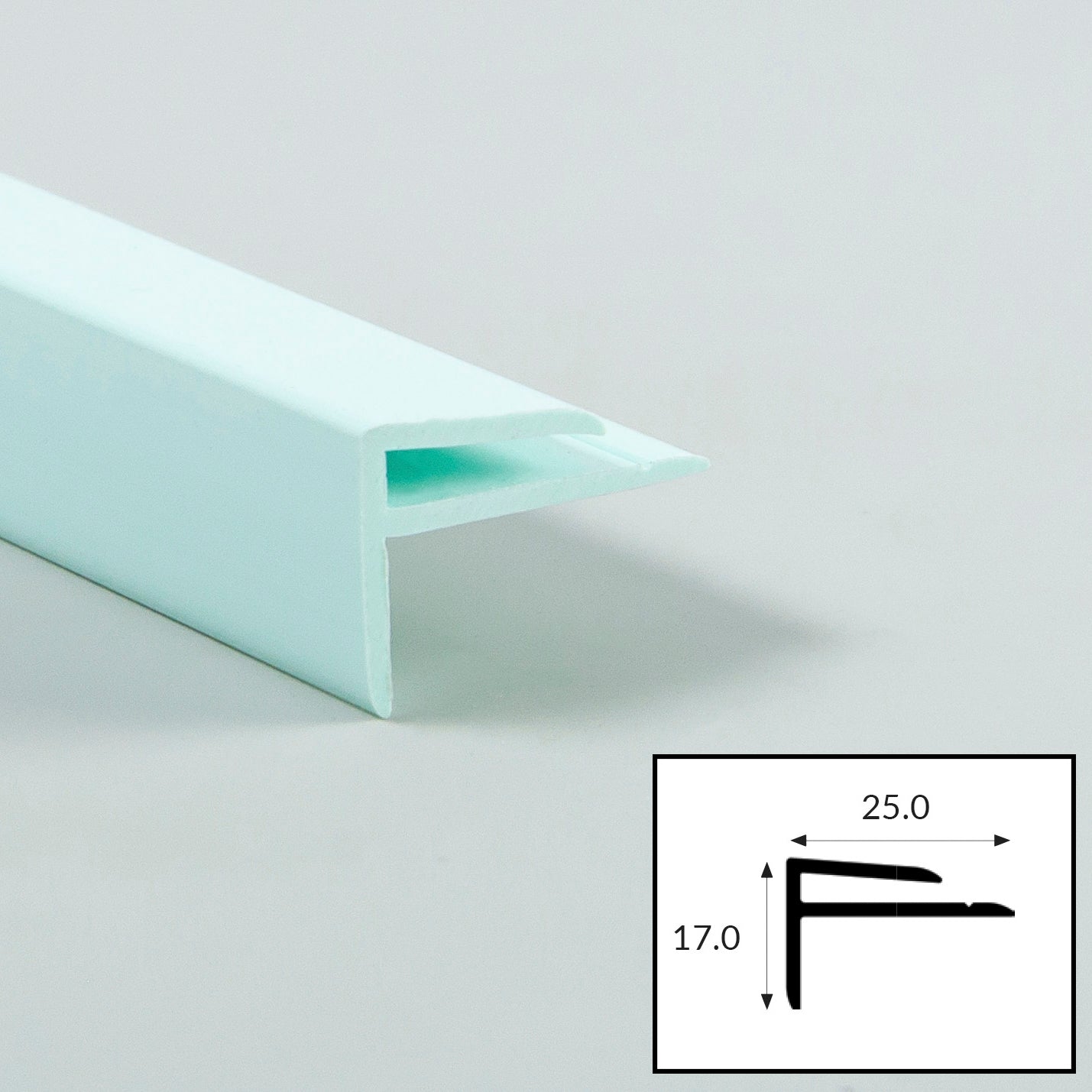 Willow (Green) PVC External Corner Profile with Satin Finish