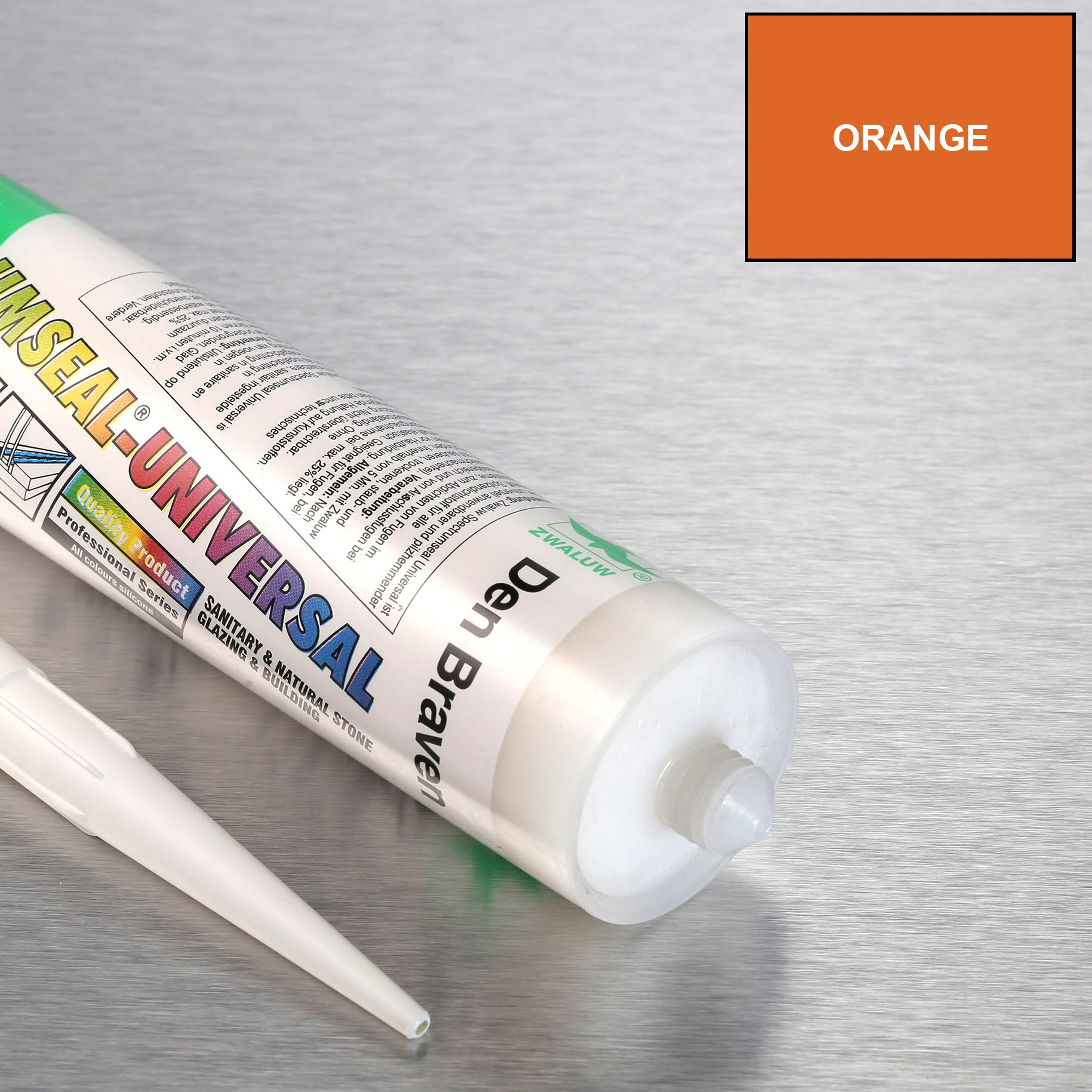 Orange Colour Matched Silicone for PVC Cladding